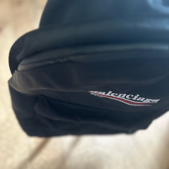 BALENCIAGA XPLORER Backpack, Daypack, 459744, Nylon Canvas, Black, Embroidery - Picture 6 of 9